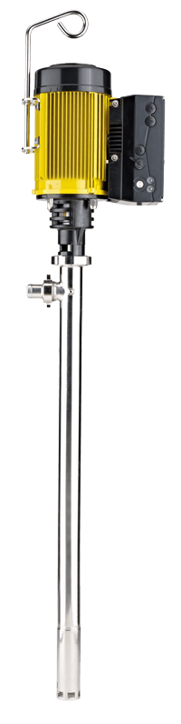 משאבת חבית חלזונית LUTZ סדרת B70V/B70V-SR לנוזלים צמיגיים